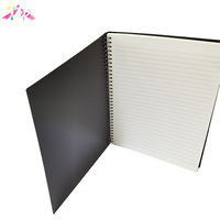 Carnets de notes lignés avec couverture en PP, format 8,5 x 11, reliure spirale noire, MOQ 1 pièce, en stock, prix abordable