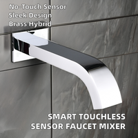 HY-276D sans contact automatique capteur robinet mural carré intelligent robinet d'eau en céramique Valve noyau salle à manger cuisine bassin utilisation