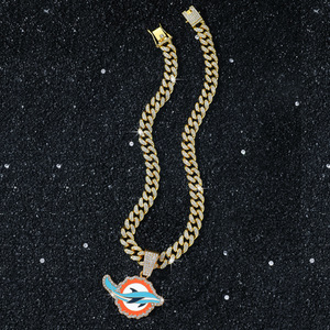 Nuevo Collar con Colgante de Delfín Personalizado Estilo Hiphop, Diseño de Dibujos Animados, Cadena para Hombre, Joyería de Moda al por Mayor - Product Image 3