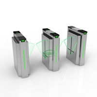 Sistema de Control de Acceso, Puerta Giratoria Automática de Seguridad, Barrera de Puerta Abatible para Seguridad, Acero Inoxidable 304