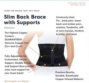 Breathable Waist <b>Support</b> Brace <b>Back</b> Pad Lumbar <b>Back</b> <b>Belt</b> Adjustable <b>Back</b> <b>Support</b> Waist Trimmer Trainer <b>Belt</b> - Product Image 5