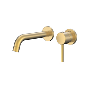 Rubinetto a Muro Nero Opaco per Lavabo, <span class=keywords><strong>Miscelatore</strong></span> Monocomando in Ottone per Bagno - Product Image 3