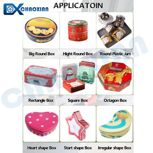 Boîte en fer blanc en forme de <span class=keywords><strong>coeur</strong></span> Cookie Chocolat Imprimé BOPP Bande Semi Auto Intelligent Machine à sceller/Canettes - Product Image 5