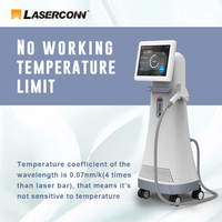 Appareil d'épilation au laser diode 808 nm portable, certifié CE, puissance 800-1200 W, système de refroidissement TEC+Saphir+eau