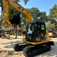 Excavatrice d'occasion CAT 308E2, Caterpillar 308 d'origine japonaise, 8 tonnes, conception compacte à rayon de braquage réduit, mini-excavatrice avec pelle à godets