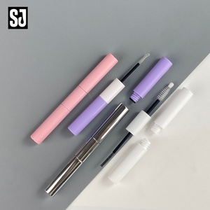 Sujiang - Envase Doble para Rímel y Delineador de Ojos, Transparente y Negro, 2 en 1, Tubo Personalizado para Brillo Labial con Pincel, 4 ml - Product Image 3