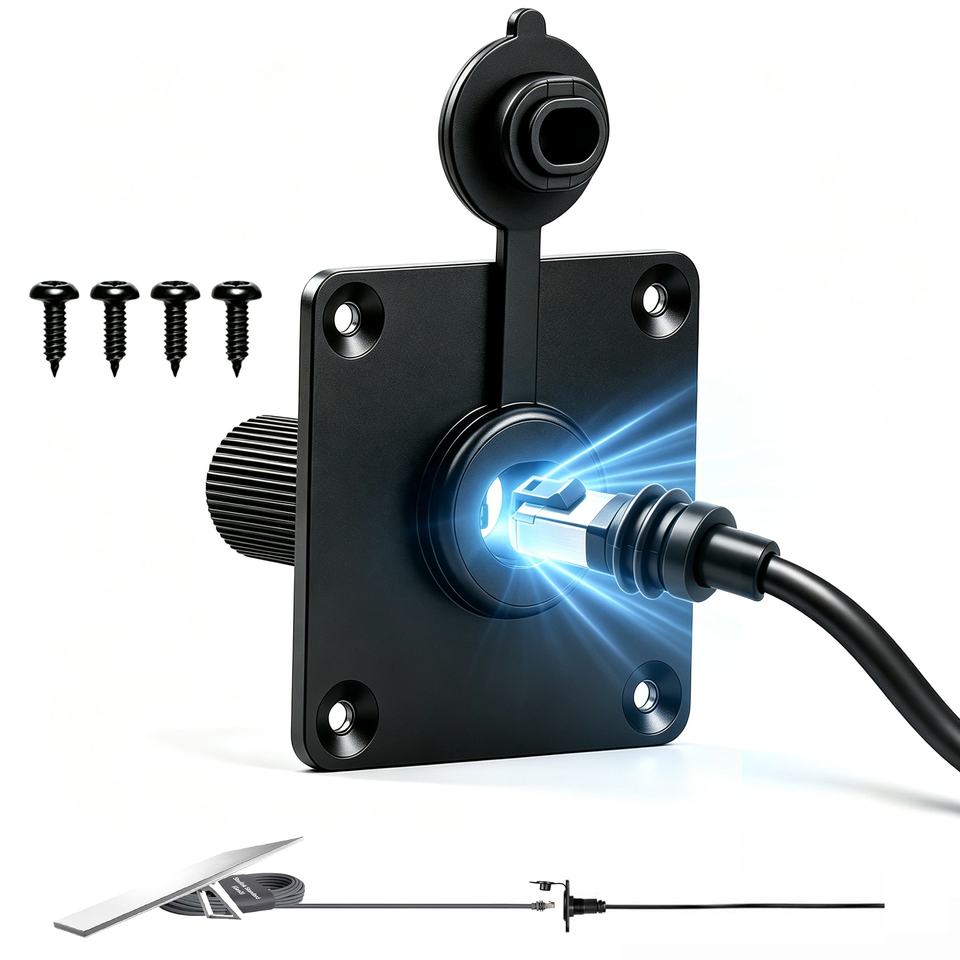 IP67 Waterproof RJ45 Wall Pass-Through Coupler for Starlink Mini