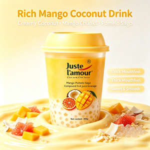 เครื่องดื่มหวานรสมะม่วงสาคูมะพร้าว ราคาขายส่ง เครื่องดื่มผลไม้เข้มข้น รสชาติสดชื่น เหมาะสำหรับดื่มทุกวัน - Product Image 2