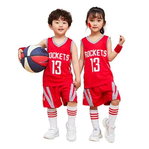 Sin mangas niños de alta calidad gran oferta deporte baloncesto ejercicio ropa conjuntos ropa deportiva Unisex para niños Color personalizado