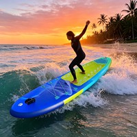 Planche de paddle gonflable LED Drop Stitch en gros, écologique, avec graphisme personnalisé, planche SUP lumineuse pour lacs et rivières