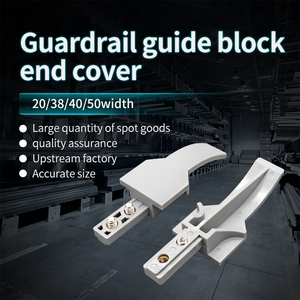 60mm rộng/trung bình/nhỏ C hộ Lan Tôn sóng nhựa hướng dẫn tấm, cuối bìa, hướng dẫn khối khối khối kết nối màu đen tấm cuối Bìa - Product Image 2