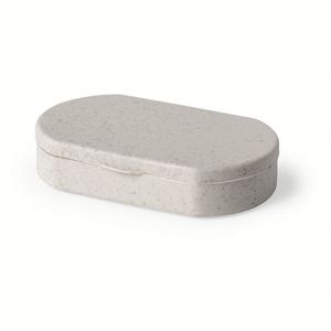 Boîte à pilules promotionnelle en paille de blé, 3 compartiments, matériau respectueux de l'environnement, mini étui à pilules portable de voyage - Product Image 2