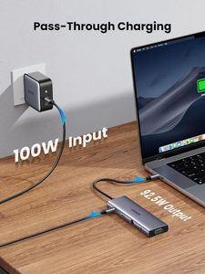<span class=keywords><strong>UGREEN</strong></span> CM498 <span class=keywords><strong>USB</strong></span> <span class=keywords><strong>C</strong></span> <span class=keywords><strong>Hub</strong></span> 10 en 1 Dongle con 4K-HDMI y VGA Dual Monitor 1Gbps Ethernet 100W PD 3 <span class=keywords><strong>USB</strong></span> 3,0 puertos 3,5mm Audio Jack - Product Image 5