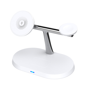 Caricatore wireless veloce per scrivania e auto, stazione di ricarica magnetica 3 in 1 con scatola di ricarica per smartwatch e supporto per telefono - Product Image 6