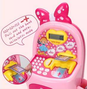 <span class=keywords><strong>Caja</strong></span> <span class=keywords><strong>Registradora</strong></span> Electrónica de juguete para niños, mini banco de ATM de ahorro de dinero, juguete de simulación - Product Image 4