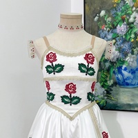 R1626 Robe tutu de ballet romantique pour filles, motif floral, pour la danse de la Flore, costume de ballerine pour spectacle sur scène, direct usine