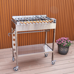 <span class=keywords><strong>Barbecue</strong></span> portable HDC12 au <span class=keywords><strong>charbon</strong></span> de bois <span class=keywords><strong>avec</strong></span> réglage en hauteur, en acier inoxydable, <span class=keywords><strong>avec</strong></span> broche rotative - Product Image 4