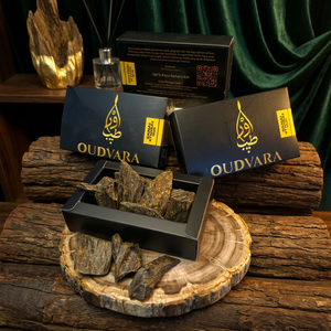 Sanai Syahbaz 100g Copeaux d'Oud, Morceaux d'Agarwood Parfumés à l'Arôme Boisé Chaleureux pour Bakhoor, Rituels d'Encens, Ambiance Maison & Cadeaux - Product Image 1