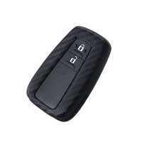Carbone voiture key case cover Pour Toyota Yaris Prius Camry Corolla Avensis Verso Prado REIZ Couronne RAV4 C-HR CHR Aygo Scion TC IM