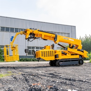 Mini-grue araignée portable de 3 tonnes, 5 grue araignées compactes, grue sur chenilles avec rotation à 360 degrés pour toiture, certifiée CE - Product Image 6
