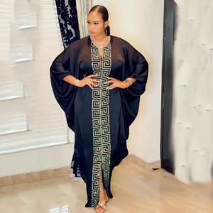 I migliori abiti Boubou Femme africani di Design Rayon chiesa abito per le donne con strass Plus Size opzione disponibile - Product Image 2