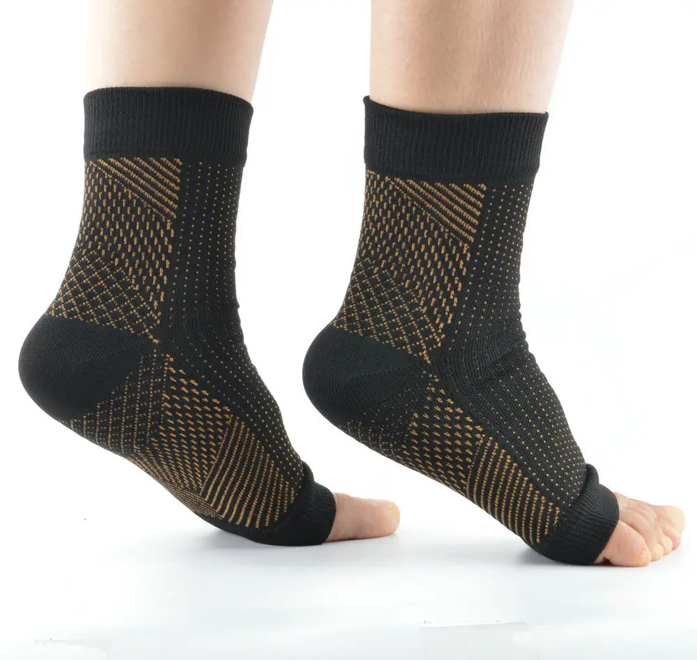 Спортивные Компрессионные носки с открытыми пальцами