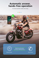 Casque de moto BT12-2X avec casque sans fil étanche à réduction de bruit