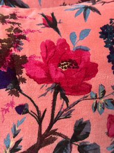 Funda de Almohada de Terciopelo, Estampado Floral de Aves, Rosa Intenso, Tamaño Personalizable, Fundas de Almohada de Terciopelo Atractivas - Product Image 5