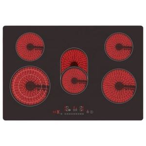 Appareil de cuisine, plaque à induction, cuisinière à infrarouge 5 brûleurs, plaque de cuisson en verre céramique - Product Image 2