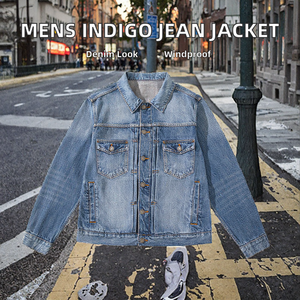 Chaqueta de Mezclilla para Hombre, Estilo Casual, Otoñal, Color Índigo, con Botones, Lavada y Desgastada, Resistente al Viento y Transpirable, Nueva Llegada - Product Image 2