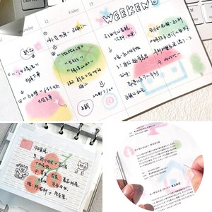 Simple Style Cute Cartoon Stationery <b>Tape</b> Set Adhesive Sticker <b>Washi</b> <b>Tape</b> Sticker for Kids Journal DIY <b>Washi</b> <b>Tape</b> - Product Image 2