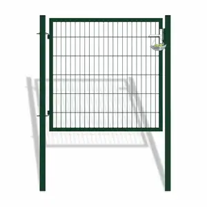 1.2m width 50x200mm steel garden walkway entrance and exit side gates