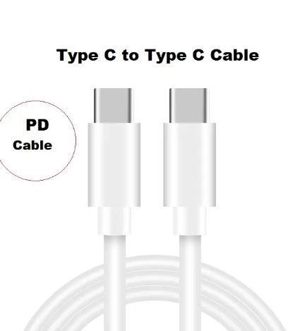 Câble blanc USB-C vers USB-C de 1 m pour iPhone 15 / Android sans boîte