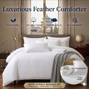 Suministros para Hoteles, Ropa de Cama para Habitaciones, Venta al <span class=keywords><strong>por</strong></span> <span class=keywords><strong>Mayor</strong></span>, Ropa de Cama de Hotel 100% Algodón Satinado a Rayas, Sábanas - Product Image 3