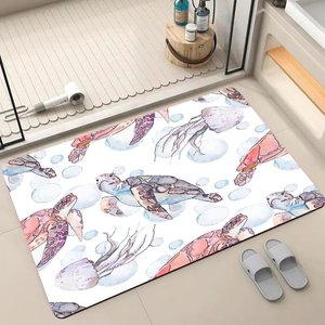 <span class=keywords><strong>3</strong></span> em <span class=keywords><strong>1</strong></span> Home Door Area Rug Kit Padrão Geométrico Machine-Made Tapete com Diatom Lama Banheiro Mat Opção para Uso Doméstico - Product Image 1
