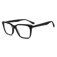 Se Pueden Personalizar en Cualquier Color, Logotipo Personalizado, Gafas de Lectura Ópticas con Marco de Acetato Cuadrado Vintage Azul de Alta Calidad