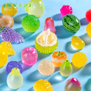 Mini-landscape lumineux, petits fruits, fraises et durians, boîte surprise mignonne, accessoires décoratifs DIY, mini-ornements - Product Image 4