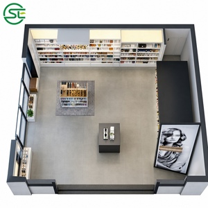 Diseño Interior Sencillo y Personalizado para Tienda de Perfumes Moderna, Estantes de Exhibición de Fragancias Exquisitos, Accesorios de Madera al por Mayor - Product Image 6