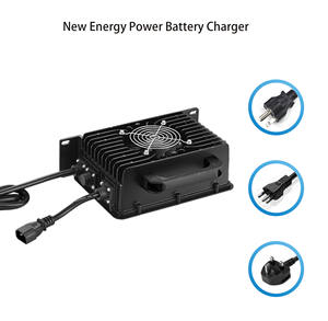 Nulike 조절 가능한 전문가용 48V 60V <span class=keywords><strong>72V</strong></span> 배터리 충전기 LCD 디스플레이 방수 충전기 골프 카트용 - Product Image 1