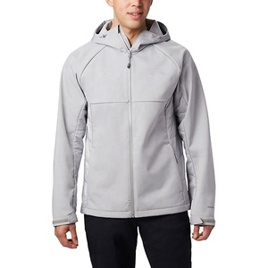 Men's Gray Canvas Hooded <b>Quilted</b> Jacket Breathable Waterproof Windproof Zipper Closure Sporty Casual Outdoor <b>Winter</b> Regular Fit - Product Image 1