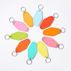 Promotional Logo Vintage <b>Key</b> Chain Retro Blank Acrylic Plastic Hotel Room <b>Custom</b> Motel Keychain - Product Image 5