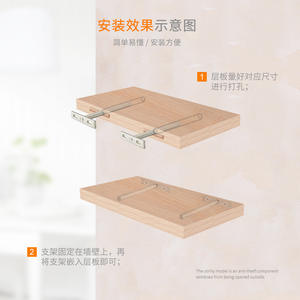 Supports de cloison à simple couche avec quincaillerie dissimulée, clous de cloison cachés pour planches de bois, livraison gratuite - Product Image 4