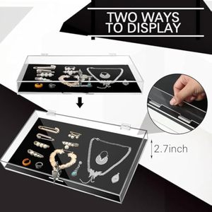 ตู้โชว์เครื่องประดับอะคริลิกรักษาความปลอดภัยแบบล็อคโปร่งใสผลิตตามสั่ง - Product Image 3