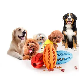 Fabricante de brinquedos para cães, bolas mágicas rolantes em forma de futebol, alimentador interativo para animais de estimação, brinquedos para mastigar, dispensador de guloseimas, alimentador lento