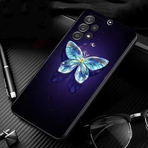 <span class=keywords><strong>Coque</strong></span> en silicone esthétique bleu rose papillon pour <span class=keywords><strong>Samsung</strong></span> Galaxy S20/S21/S22 Ultra, impression UV peinte, <span class=keywords><strong>coque</strong></span> Note 20 A53 A03 Core - Product Image 4