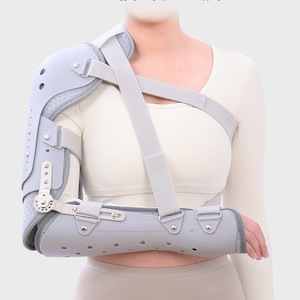 Ortesi OEM con cerniera per spalla, <span class=keywords><strong>braccio</strong></span>, gomito, avambraccio, tutore per dislocazione, supporto ortopedico per inmovimentazione dell'articolazione del gomito per alleviare il dolore - Product Image 1