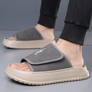 Sandalias de Playa Casuales para Hombre, Diseño Abierto, Parte Superior de PU, Suela de EVA Antideslizante - Product Image 2
