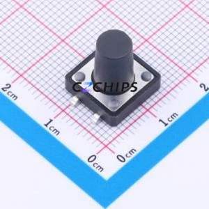 K2-1103SP-S4SW-04 Tactile Switch SMD Switch ( Operating Force: 2.5N )( Mounting Type: Vertical Mount )( Switch Length: 12mm ) - Product Image 1