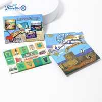 Rectangle personnalisé sublimation acrylique blanc magnétique souple nickelé brillant logo personnalisé pays aimant promotionnel