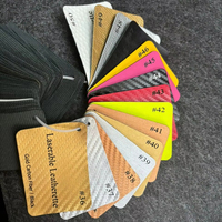 12 "x 24" Premium Grosor Laser Blanks Golf Texture Leatherette Laserable Leatherette Sheets para Hat Patch con adhesivo